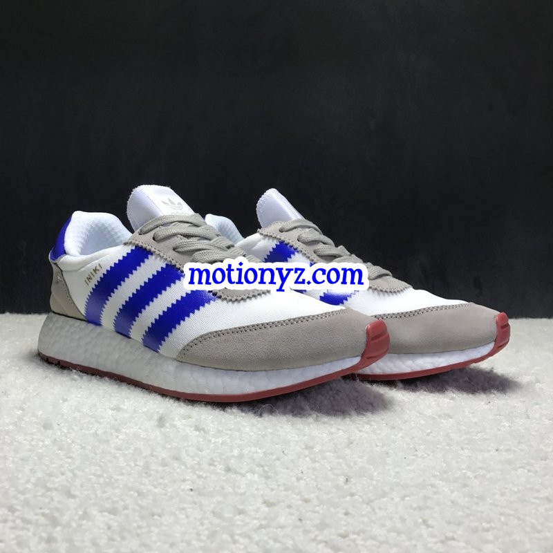 Real Boost Adidas Iniki Runner Boost White Blue